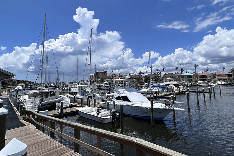 boats in Burnt Store Marina